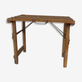 Tabouret en bois pour pêche ou camping