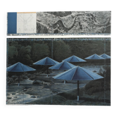 Color lithograph of CHRISTO, The Umbrellas, Japan - United States, 1991