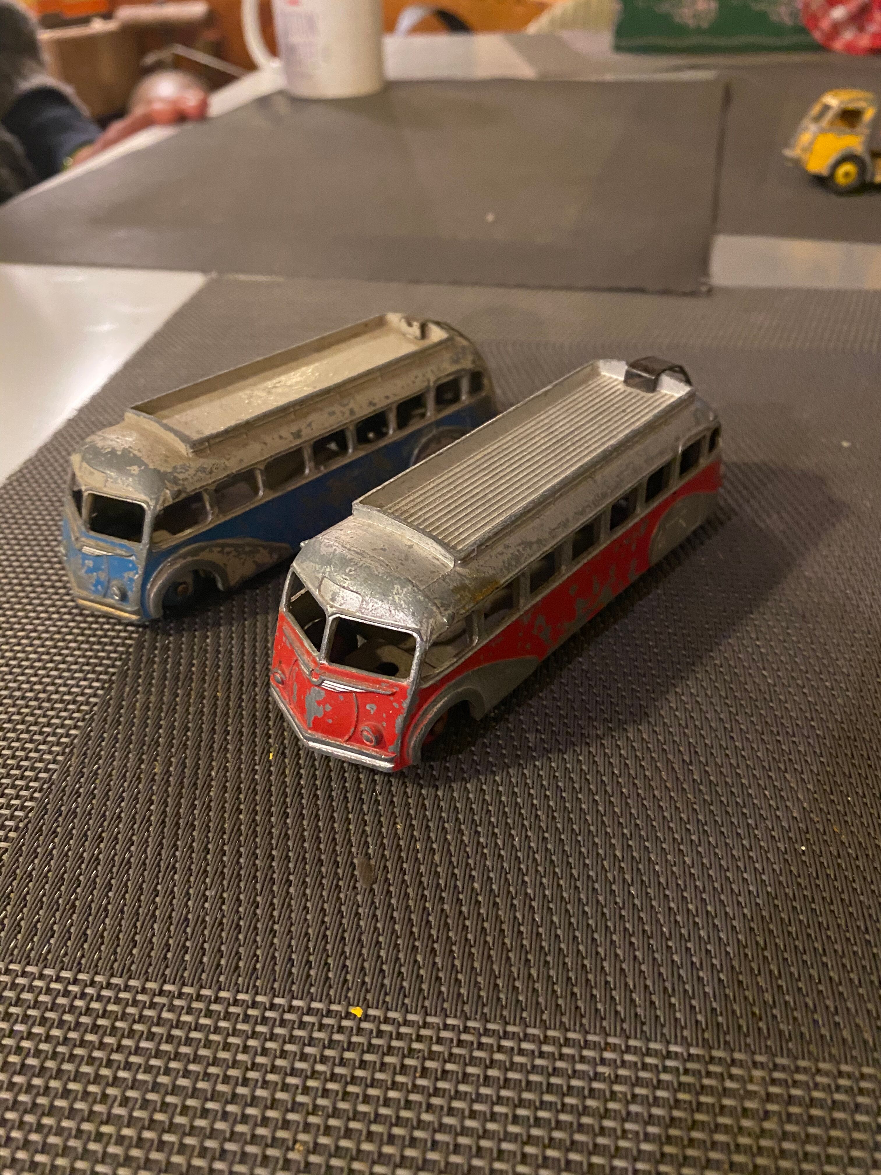 Red and blue Isobloc Cars Dinky Toys