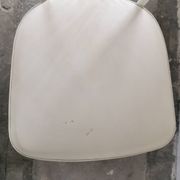 Set of 4 vintage chairs in metal and Skai