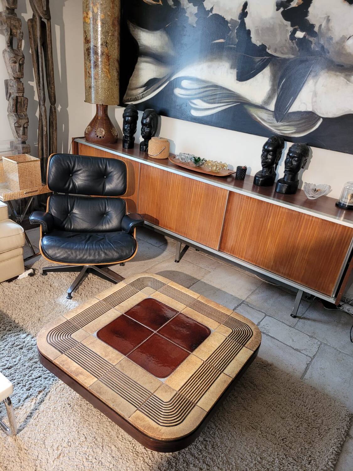 Roger Capron Mambo model ceramic coffee table 1970