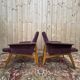 Pair of lounge chairs – 1950s/60s – Karl Laible – Oak and velvet