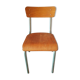 Vintage wood & metal school chair