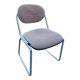Chaise de bureau vintage piètement chromé dessus en tissu