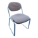Chaise de bureau vintage piètement chromé dessus en tissu