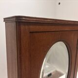 Wall cabinet with oval wall and drawer