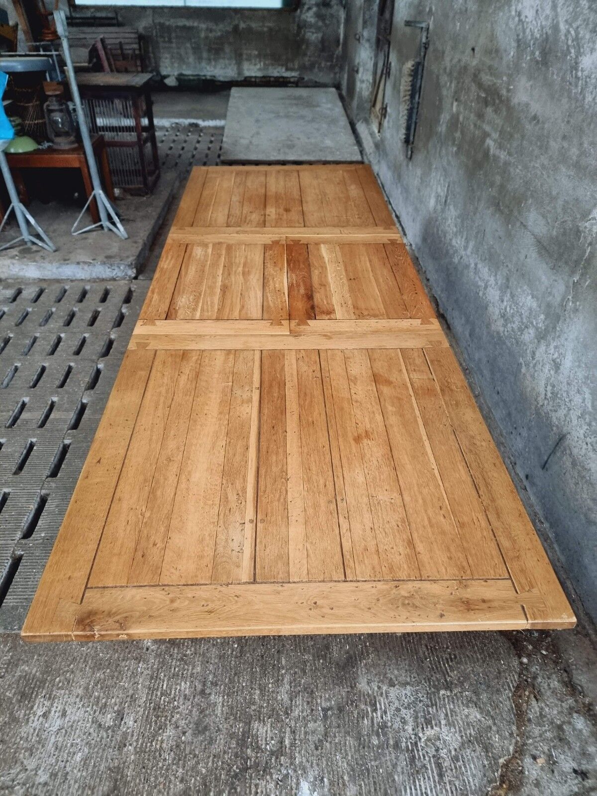 Old oak table dining table XXL