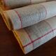6 antique tea towels vintage cotton Métis 74 x 74
