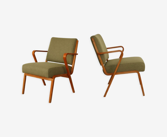Paire de fauteuils vintage allemand par Selman Selmanagic pour Veb Deutsche Werkstätten Hellerau, années 1960