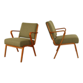 German Vintage Armchair Pair By Selman Selmanagic For Veb Deutsche Werkstätten Hellerau, 1960s
