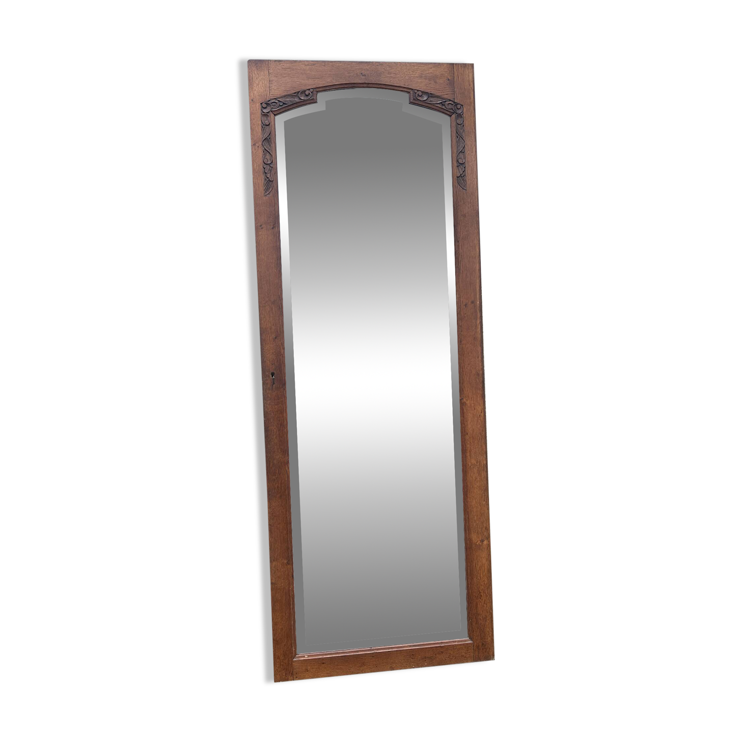 Large vintage wardrobe door mirror, 1930s.