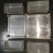 Plateau Aperitif Or Servant Art Deco 1930s beautiful modernist state/mind/alu glass