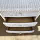 80s rattan chest of drawers