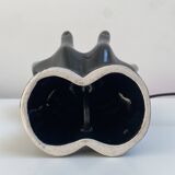 Sculpted ceramic globe lamp.