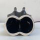 Sculpted ceramic globe lamp.