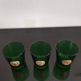Water glasses Dubonnet piece Louis d'or vintage