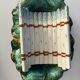 Antique asparagus dish in barbotine – Barbotine serving dish