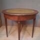 Table demi lune en acajou