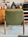 Original vintage polish chair GFM-87 designed by Juliusz Kędziorek in curled fabric