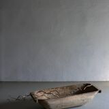 Large Wabi Sabi Carved Wood Bowl