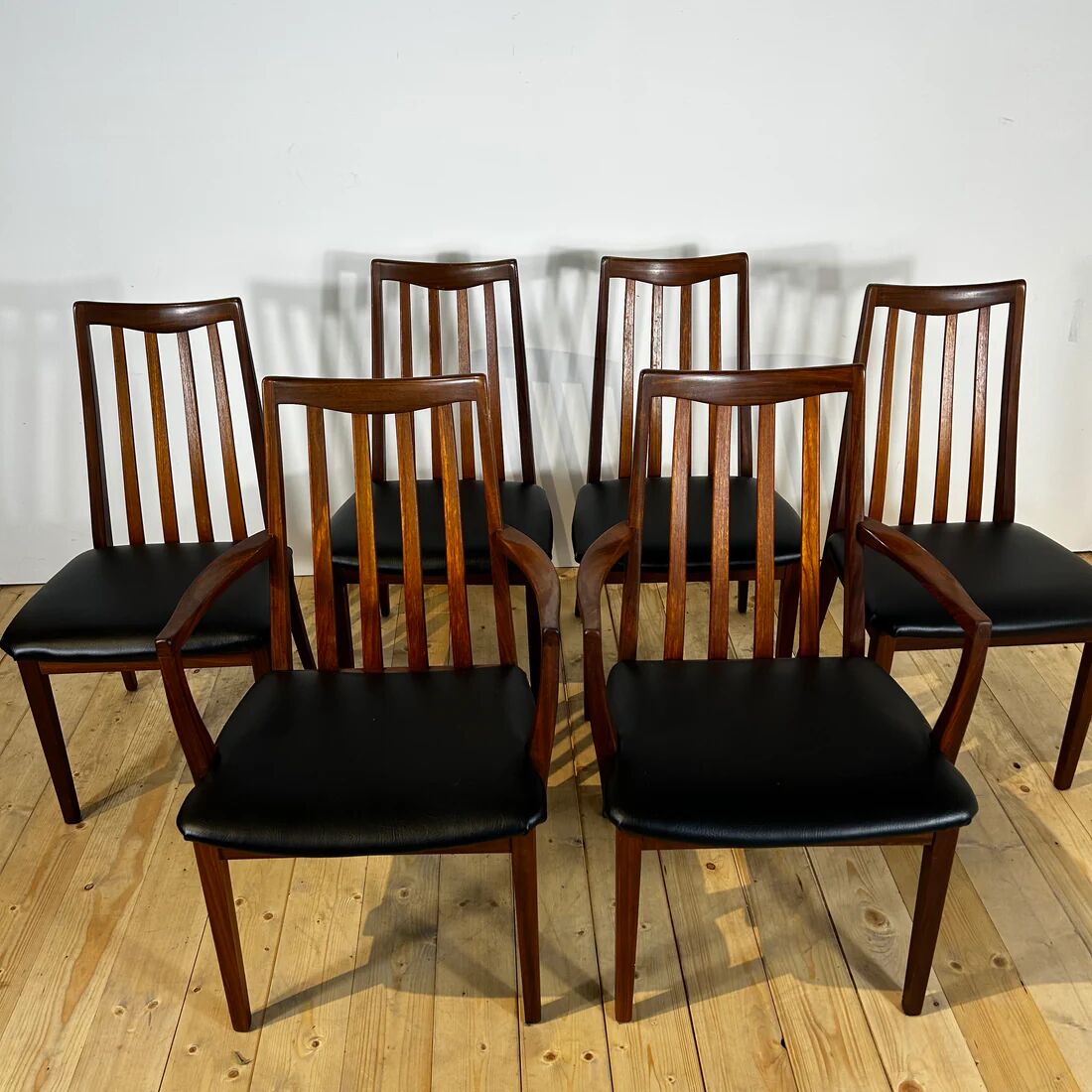 Ensemble de 6 chaises G-Plan en teck, années 1960