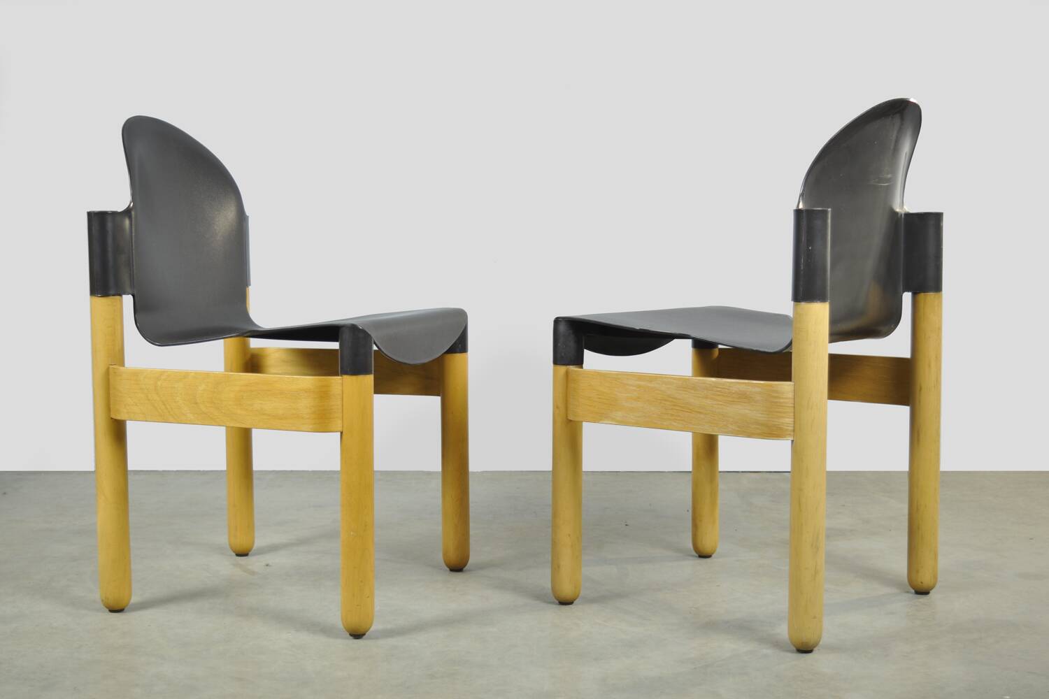 Thonet / vintage flex 2000 beech dining chairs (2)/ gerd lange / 1990s