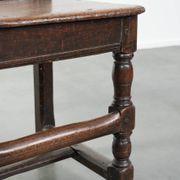 French antique Lorraine chair made of oak from the 18th century