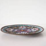 Enamelled brass mandala wall circle