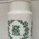 White opaline pharmacy apothecary jar