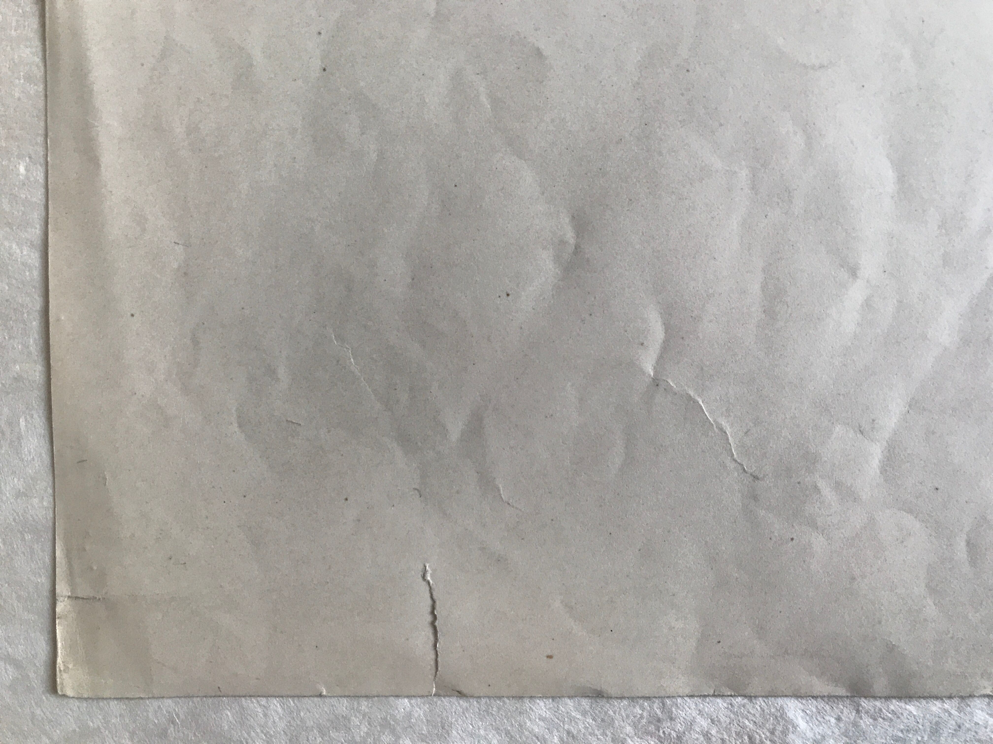 Original gouache on paper by Editions JEHLEM, floral decoration (rosette), twentieth century, Paris