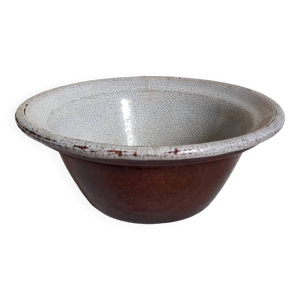 Saladier en terre émaillée