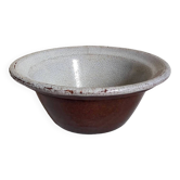 19th century enamelled earthenware salad bowl