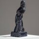 Sculpture de sirène en céramique bleue, 1920