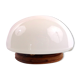 Opaline Scandinavian style bedside lamp on wood