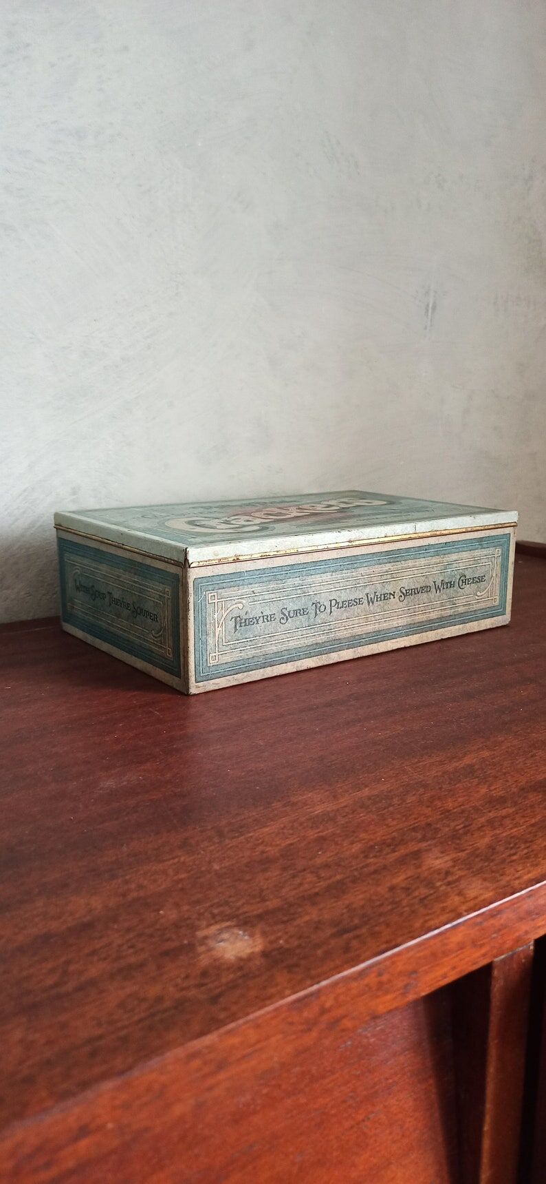 Old metal box crackers