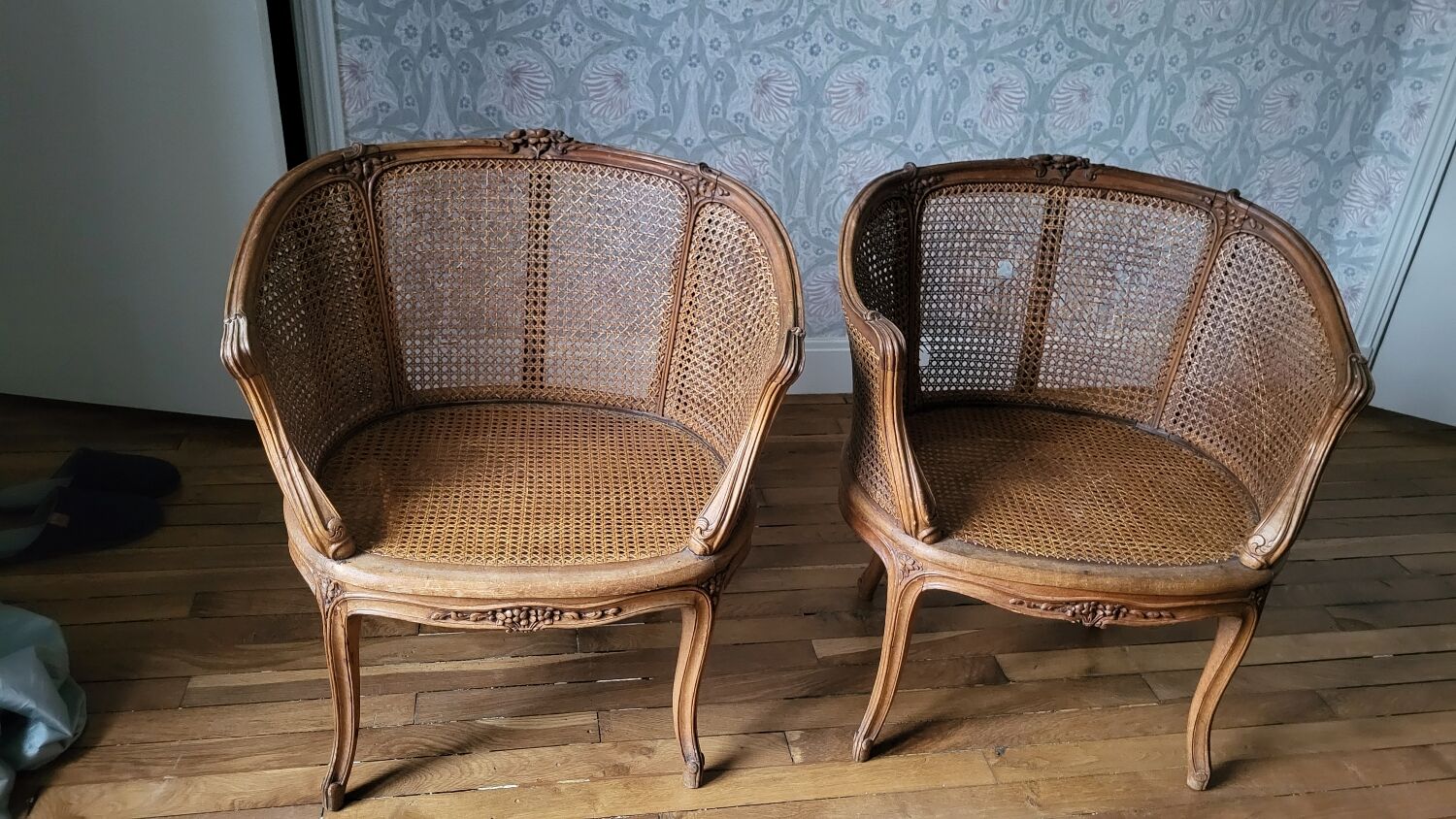 Pair of 19th-century armchairs