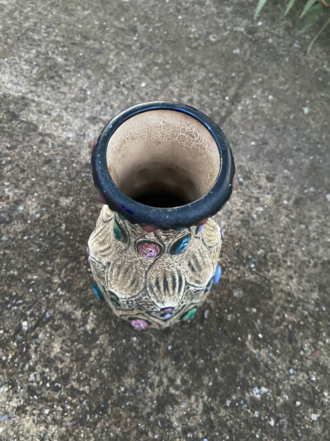 Vase 1920, style art. Déco 1920 céramique, émaillée.