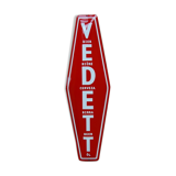 Advertising enamel sheet for the famous Belgian beer brand Vedett