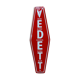 Advertising enamel sheet for the famous Belgian beer brand Vedett