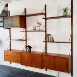 Modular Scandinavian wall shelf – Danish design from the 1970s