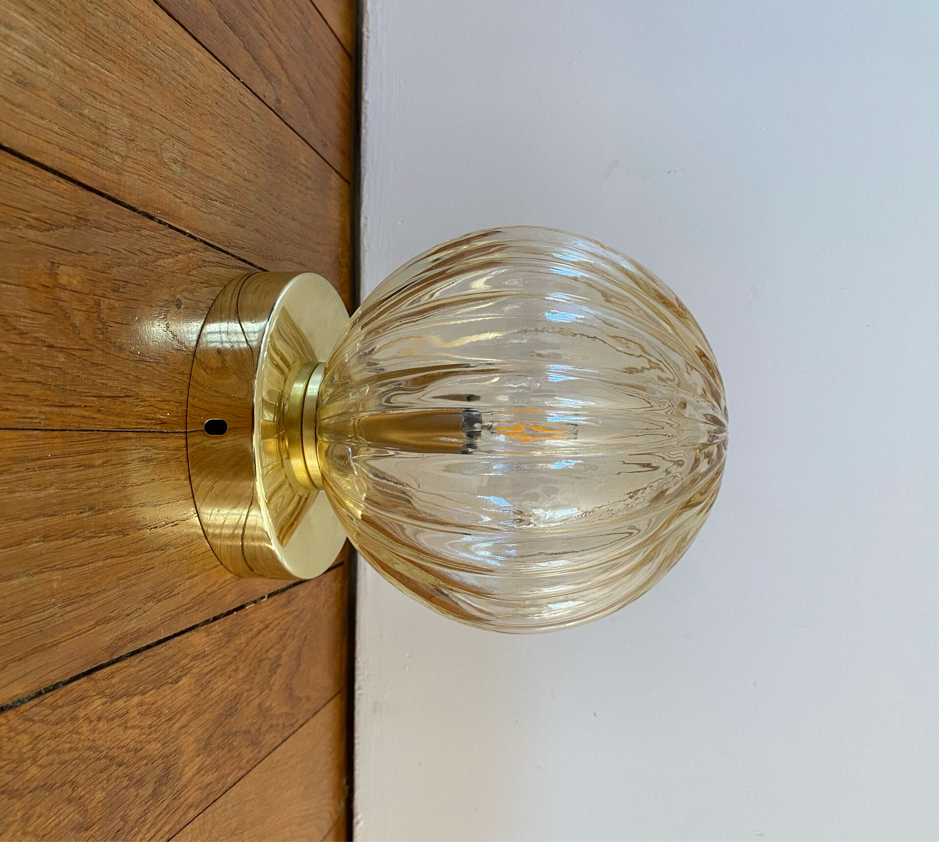 Vintage globe wall light or ceiling light