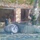 Puyméras fountain and washhouse. Paul Marcel Chabrier . Watercolor and gouache .