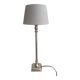 Metal lamp with lampshade
