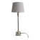 Metal lamp with lampshade