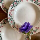 Set of 6 vintage hollow plates model Cécile de HBCM (LOT 2)