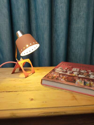 Lampe cocotte rose style Boréns (Suède)