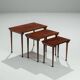 Set of 3 Danish nesting tables in rosewood Denmark 1960