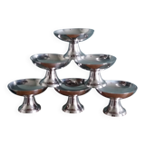 Guy Degrenne stainless steel ice cream cups