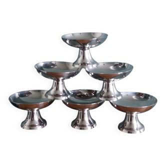 Coupes à glace Guy Degrenne en inox