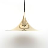 Semi pendant lamp in Brass, Denmark 1970s